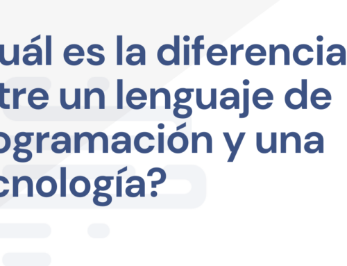 Un lenguaje de programación no es una tecnología